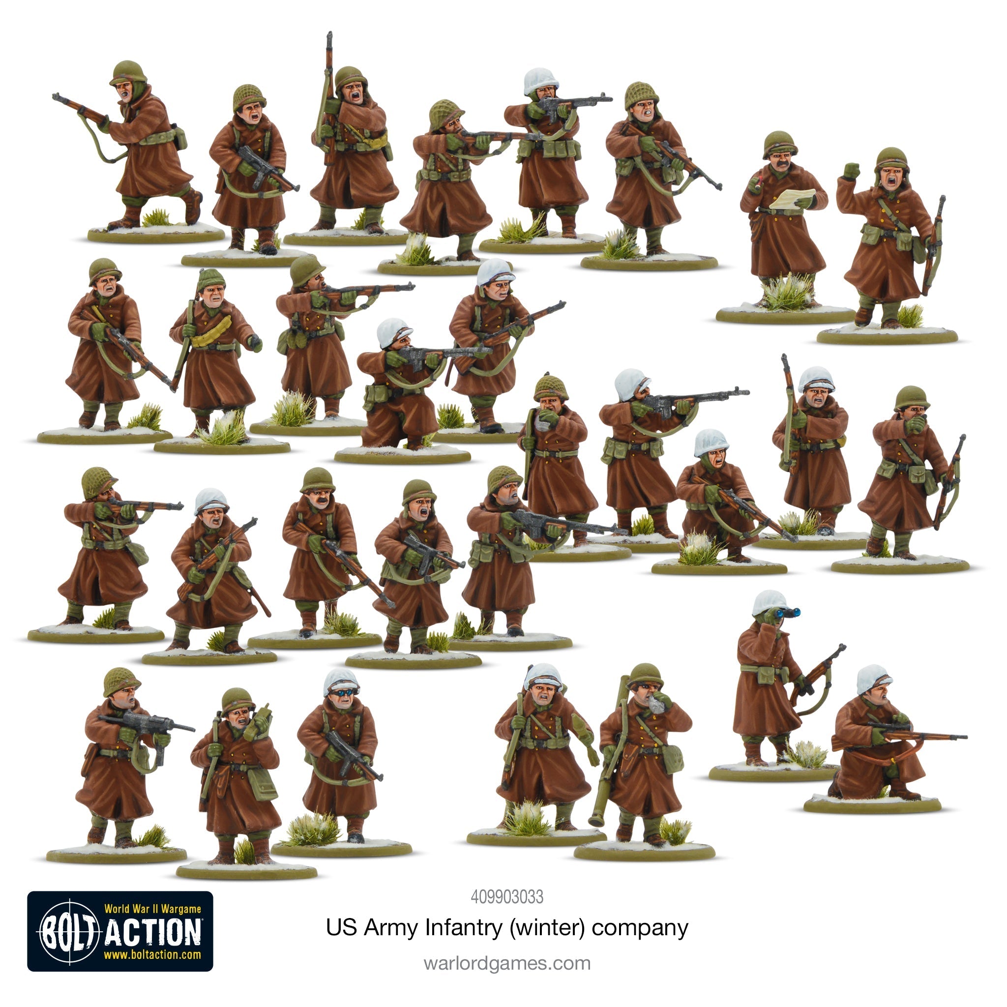 Bolt Action: US Army (Winter) Platoon | GrognardGamesBatavia