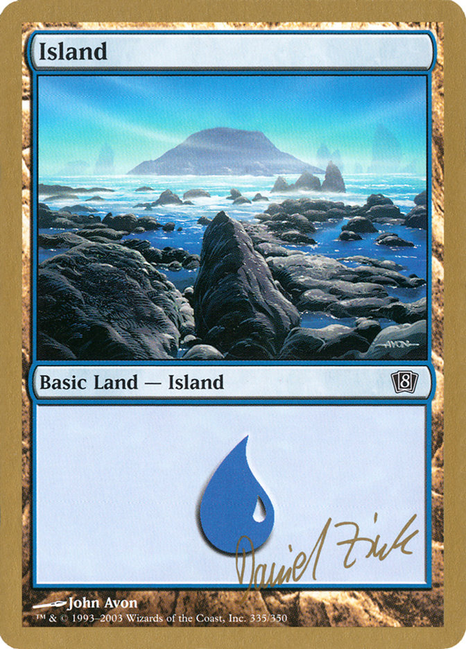 Island (dz335) (Daniel Zink) [World Championship Decks 2003] | GrognardGamesBatavia