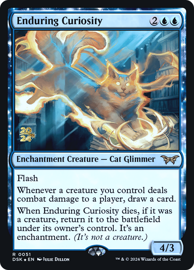 Enduring Curiosity [Duskmourn: House of Horror Prerelease Promos] | GrognardGamesBatavia