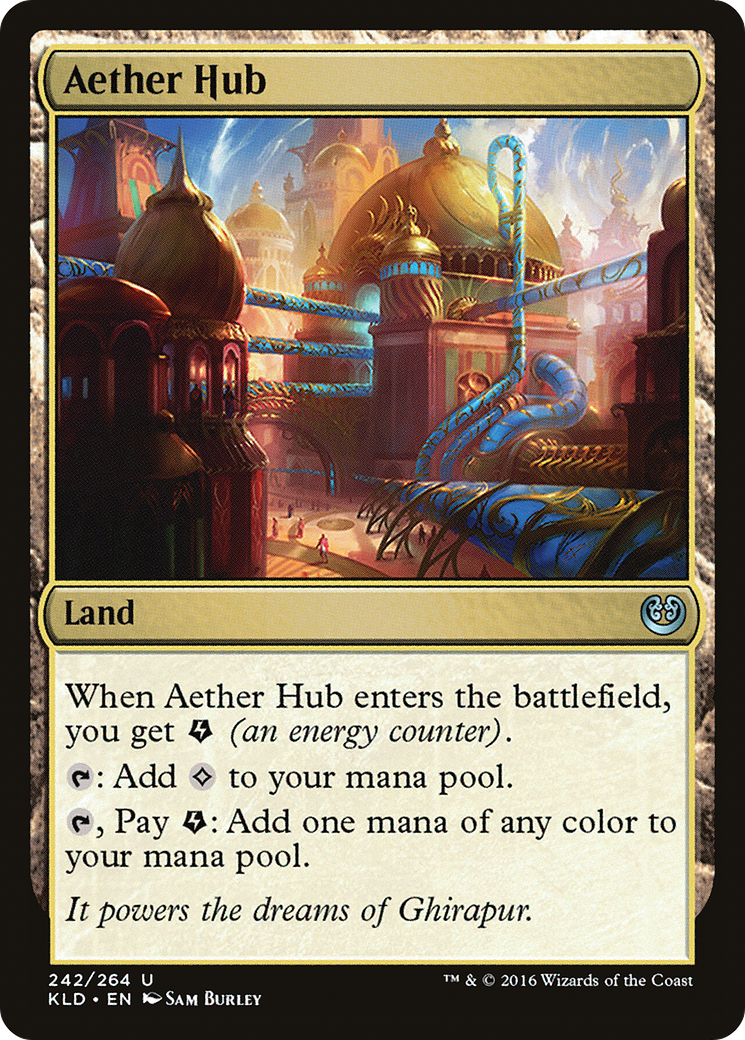 Aether Hub (Ripple Foil) [Modern Horizons 3 Commander] | GrognardGamesBatavia