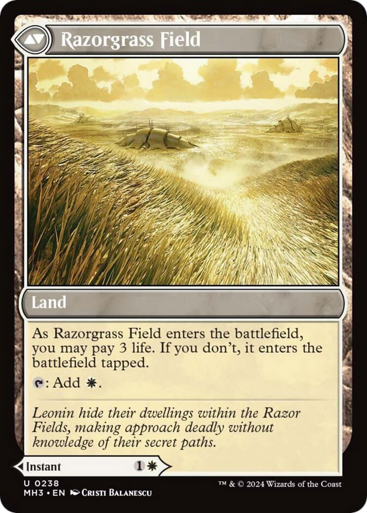 Razorgrass Ambush // Razorgrass Field [Modern Horizons 3] | GrognardGamesBatavia