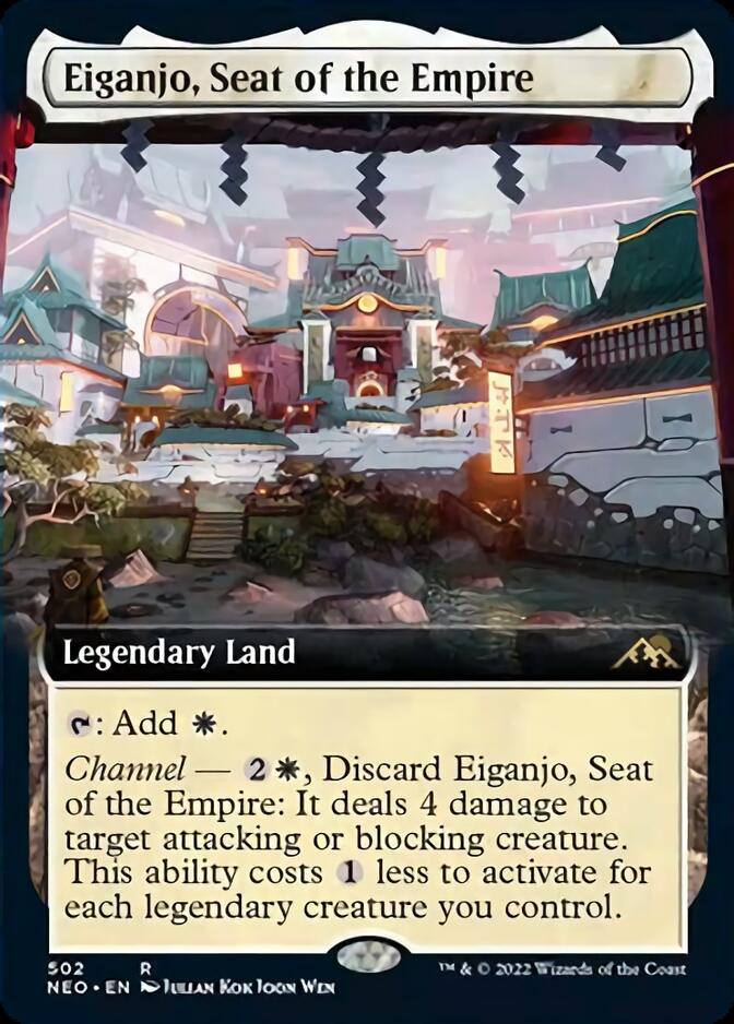 Eiganjo, Seat of the Empire (Extended Art) [Kamigawa: Neon Dynasty] | GrognardGamesBatavia