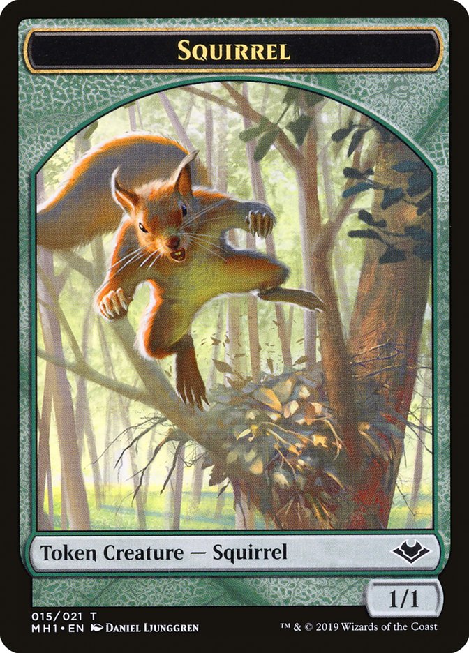 Bird (003) // Squirrel (015) Double-Sided Token [Modern Horizons Tokens] | GrognardGamesBatavia