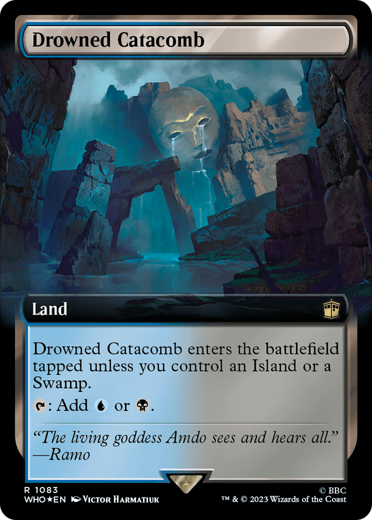 Drowned Catacomb (Extended Art) (Surge Foil) [Doctor Who] | GrognardGamesBatavia