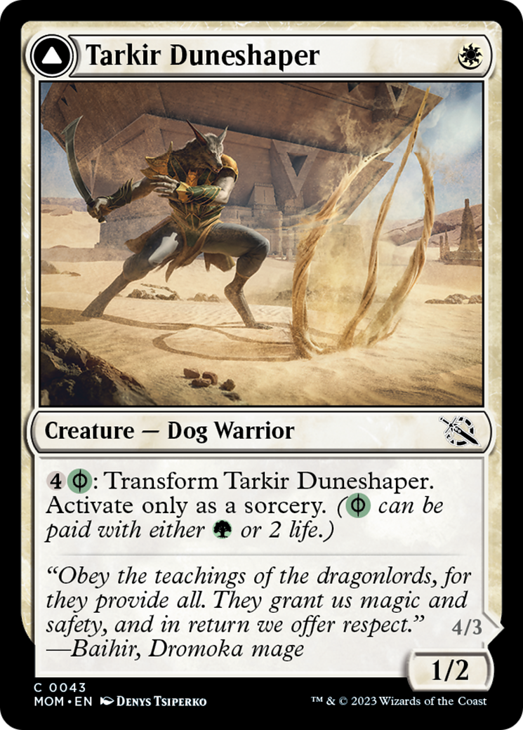 Tarkir Duneshaper // Burnished Dunestomper [March of the Machine] | GrognardGamesBatavia