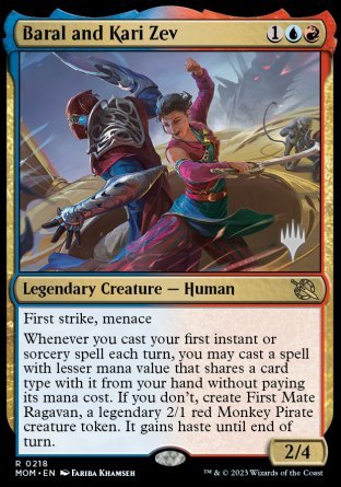 Baral and Kari Zev (Promo Pack) [March of the Machine Promos] | GrognardGamesBatavia