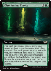 Disorienting Choice (Extended Art) [Duskmourn: House of Horror Commander] | GrognardGamesBatavia