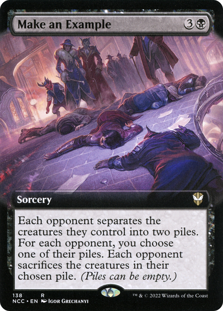 Make an Example (Extended Art) [Streets of New Capenna Commander] | GrognardGamesBatavia