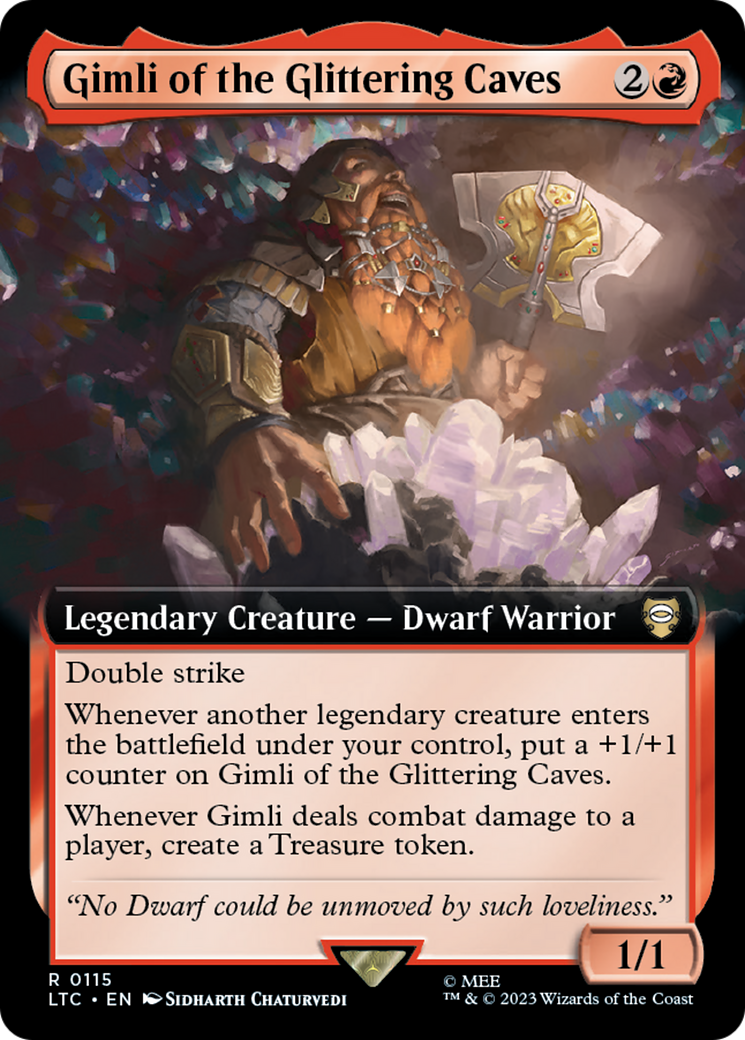 Gimli of the Glittering Caves (Extended Art) [The Lord of the Rings: Tales of Middle-Earth Commander] | GrognardGamesBatavia