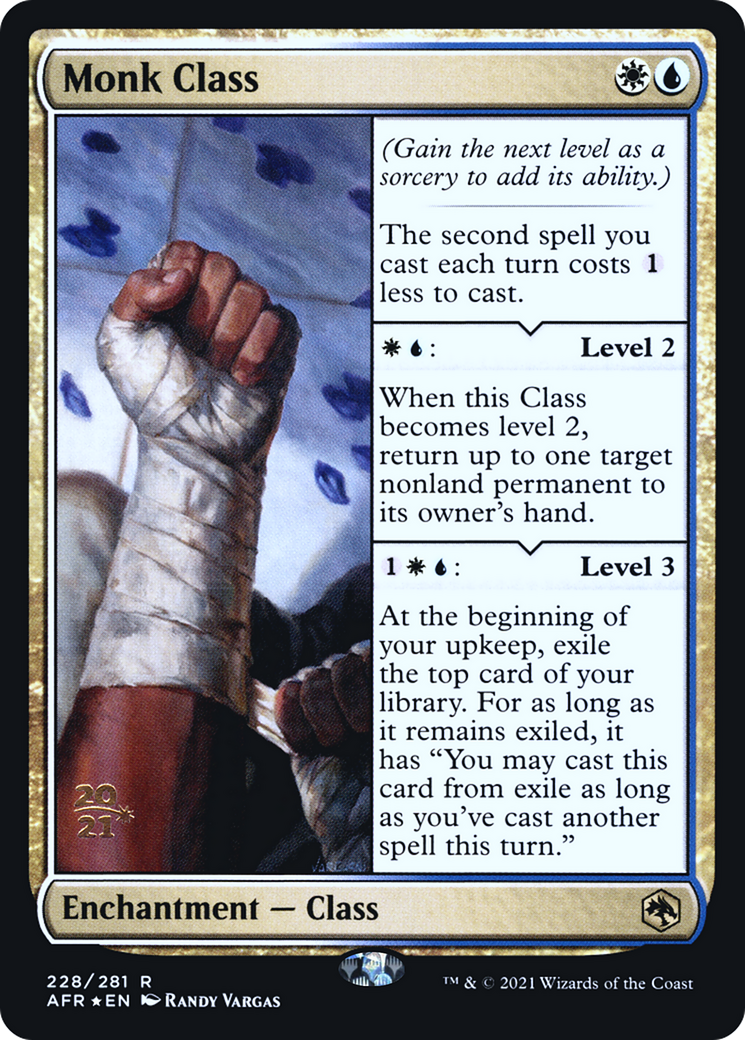 Monk Class [Dungeons & Dragons: Adventures in the Forgotten Realms Prerelease Promos] | GrognardGamesBatavia