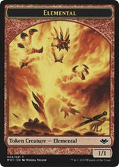Elemental (008) // Serra the Benevolent Emblem (020) Double-Sided Token [Modern Horizons Tokens] | GrognardGamesBatavia