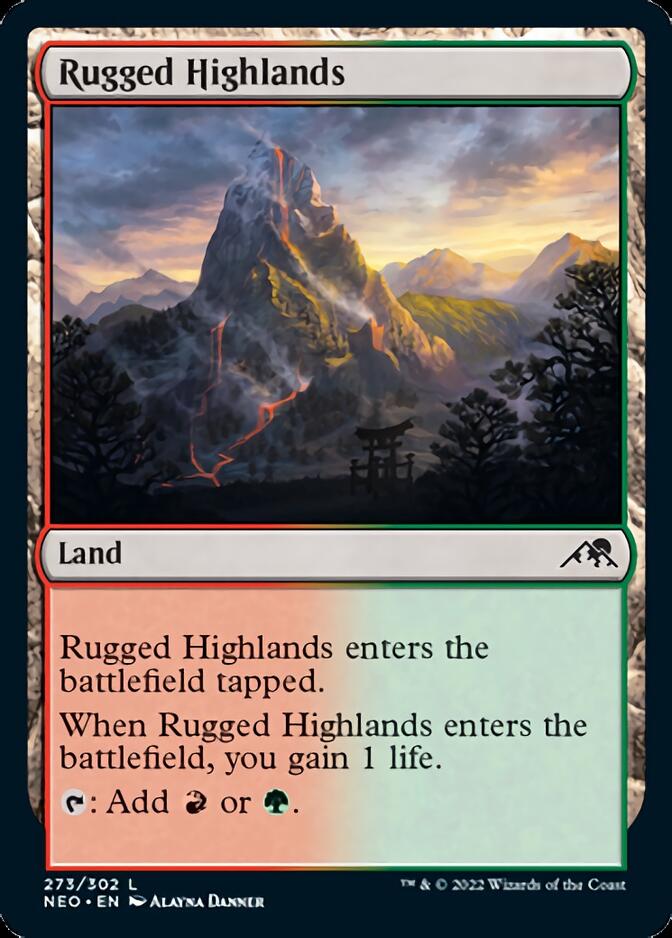 Rugged Highlands [Kamigawa: Neon Dynasty] | GrognardGamesBatavia