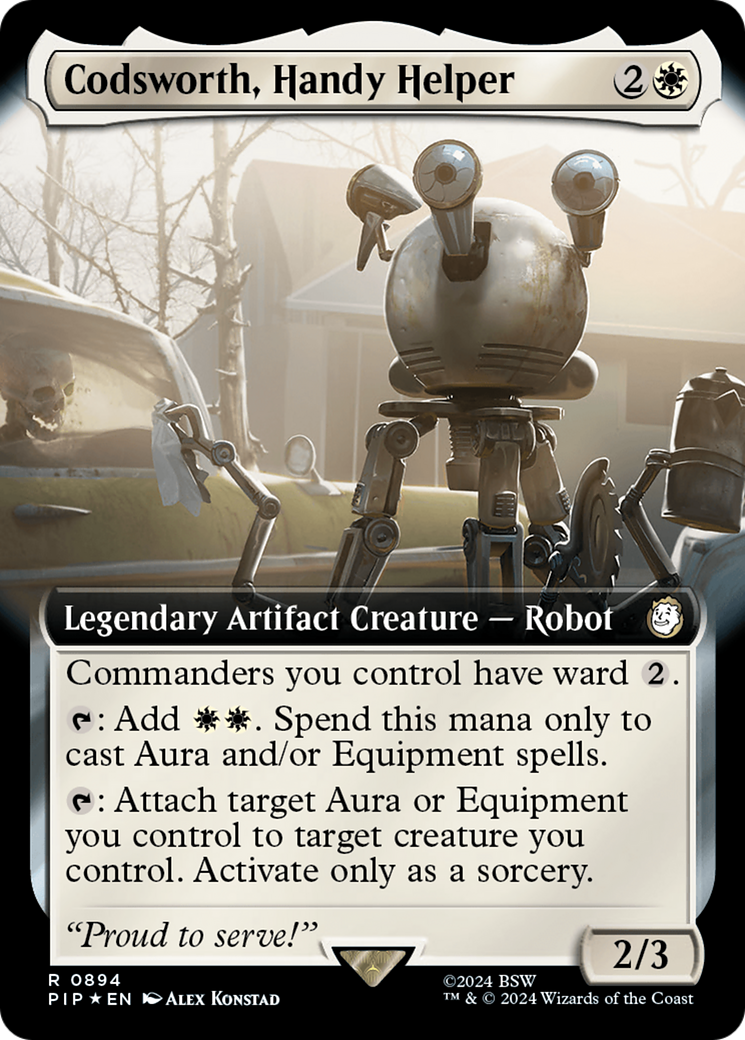 Codsworth, Handy Helper (Extended Art) (Surge Foil) [Fallout] | GrognardGamesBatavia