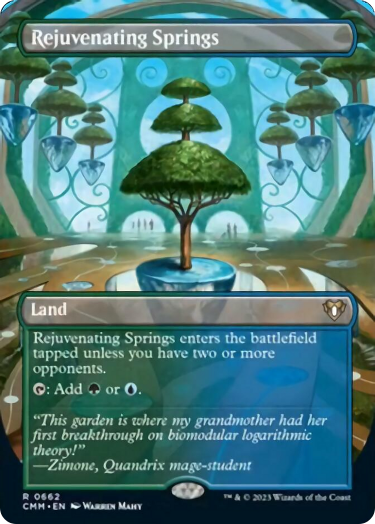 Rejuvenating Springs (Borderless Alternate Art) [Commander Masters] | GrognardGamesBatavia