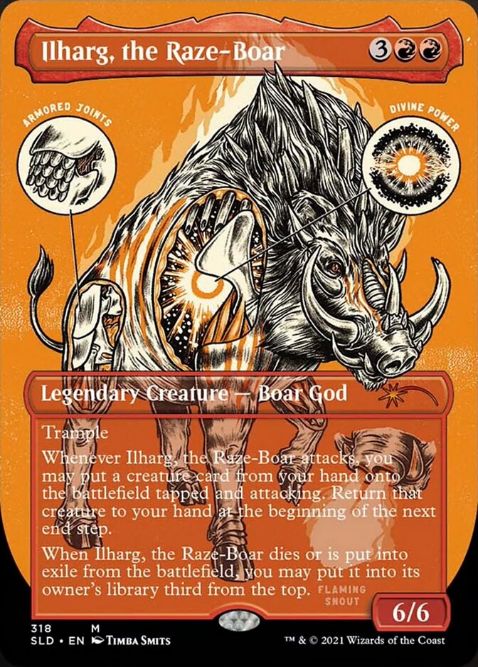 Ilharg, the Raze-Boar (Borderless) [Secret Lair Drop Series] | GrognardGamesBatavia