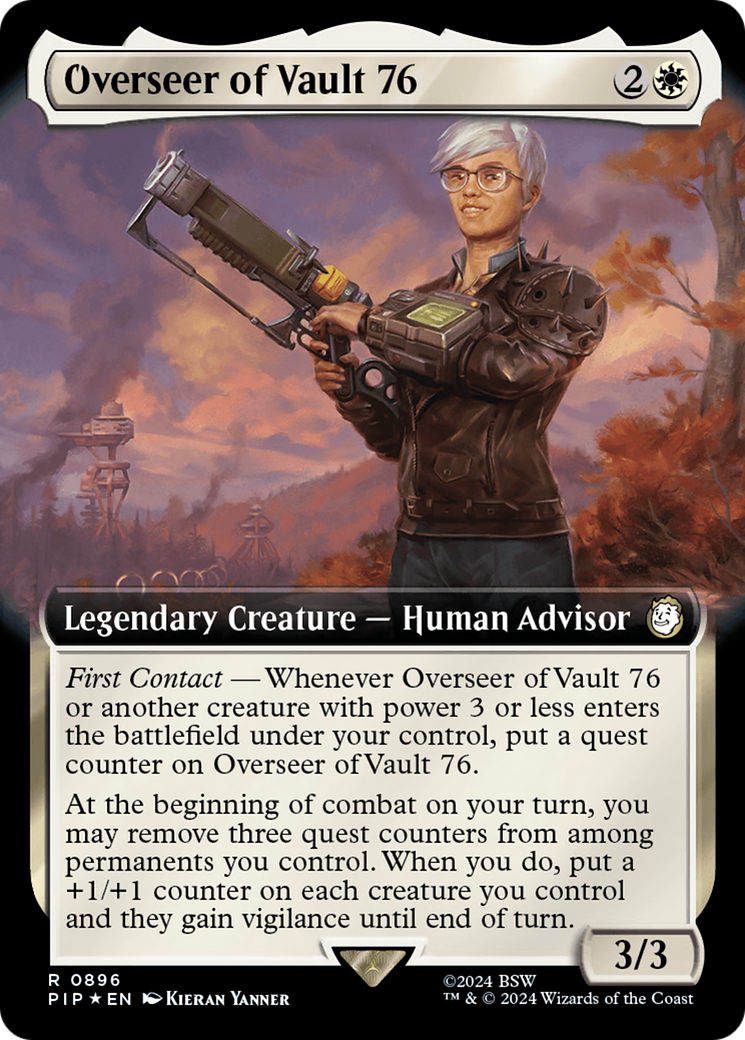 Overseer of Vault 76 (Extended Art) (Surge Foil) [Fallout] | GrognardGamesBatavia