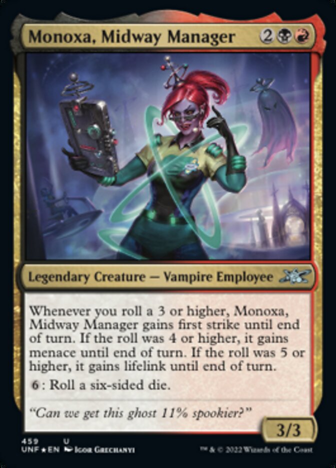 Monoxa, Midway Manager (Galaxy Foil) [Unfinity] | GrognardGamesBatavia