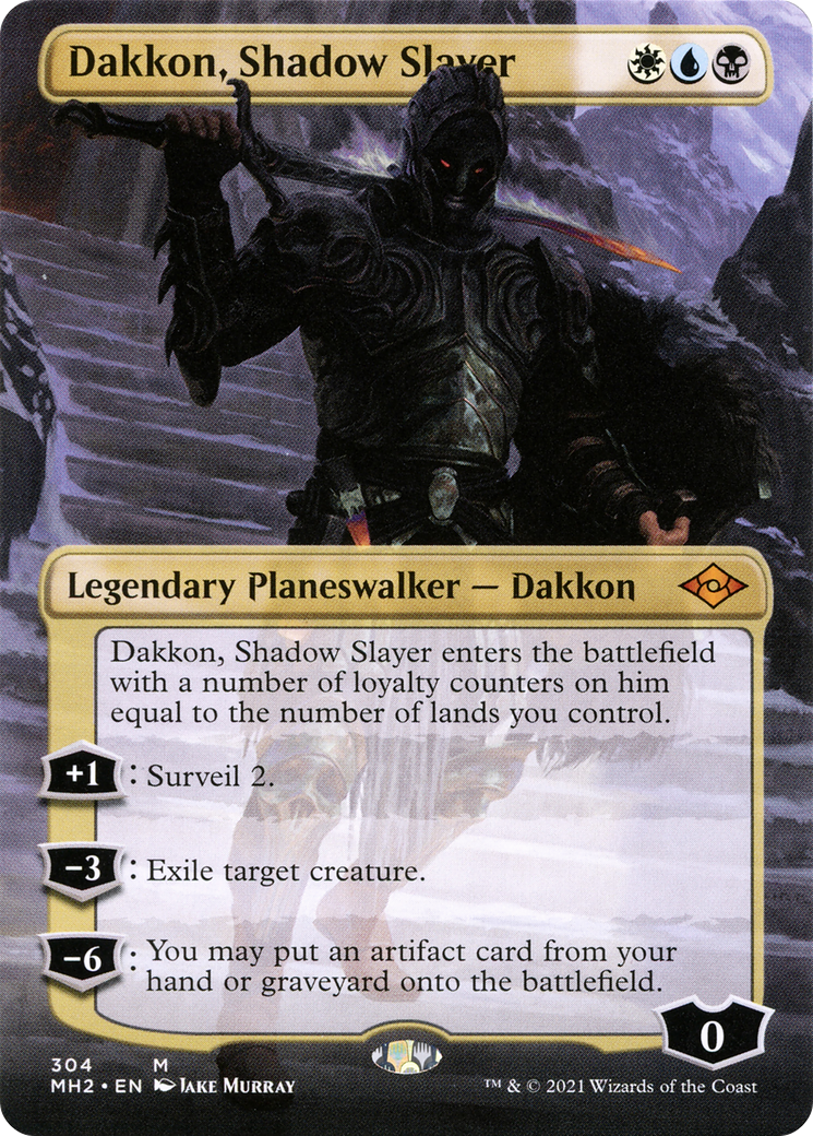 Dakkon, Shadow Slayer (Borderless) [Modern Horizons 2] | GrognardGamesBatavia