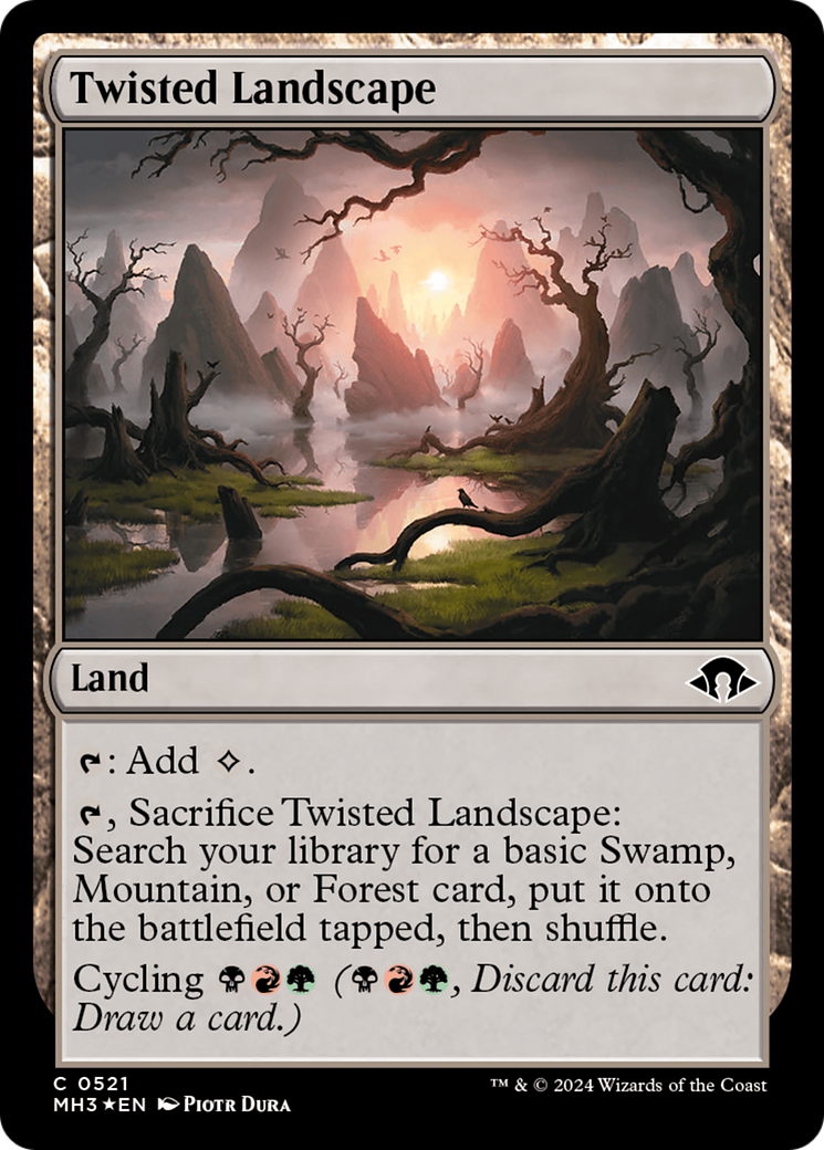 Twisted Landscape (Ripple Foil) [Modern Horizons 3] | GrognardGamesBatavia