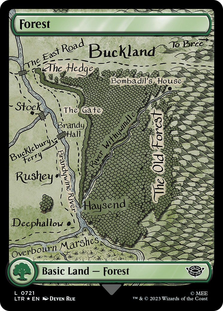 Forest (0721) (Surge Foil) [The Lord of the Rings: Tales of Middle-Earth] | GrognardGamesBatavia