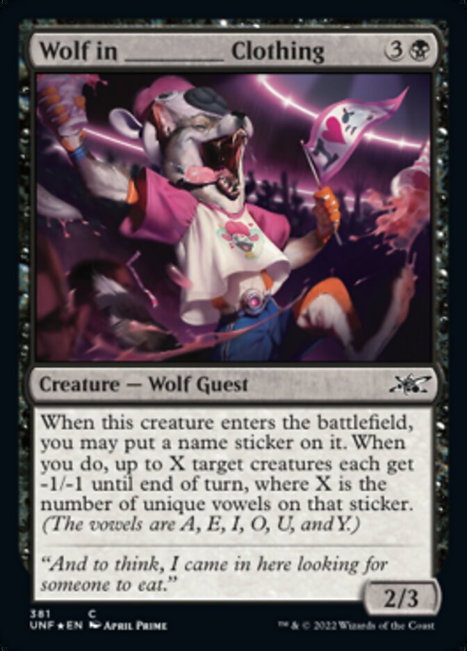 Wolf in _____ Clothing (Galaxy Foil) [Unfinity] | GrognardGamesBatavia