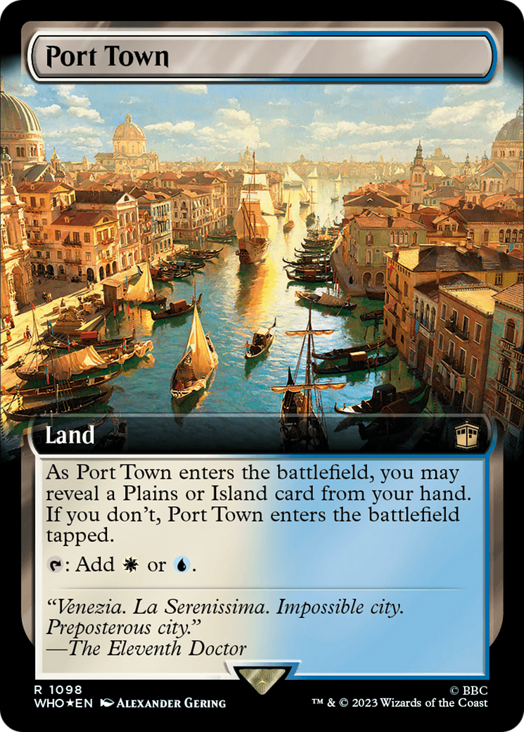 Port Town (Extended Art) (Surge Foil) [Doctor Who] | GrognardGamesBatavia