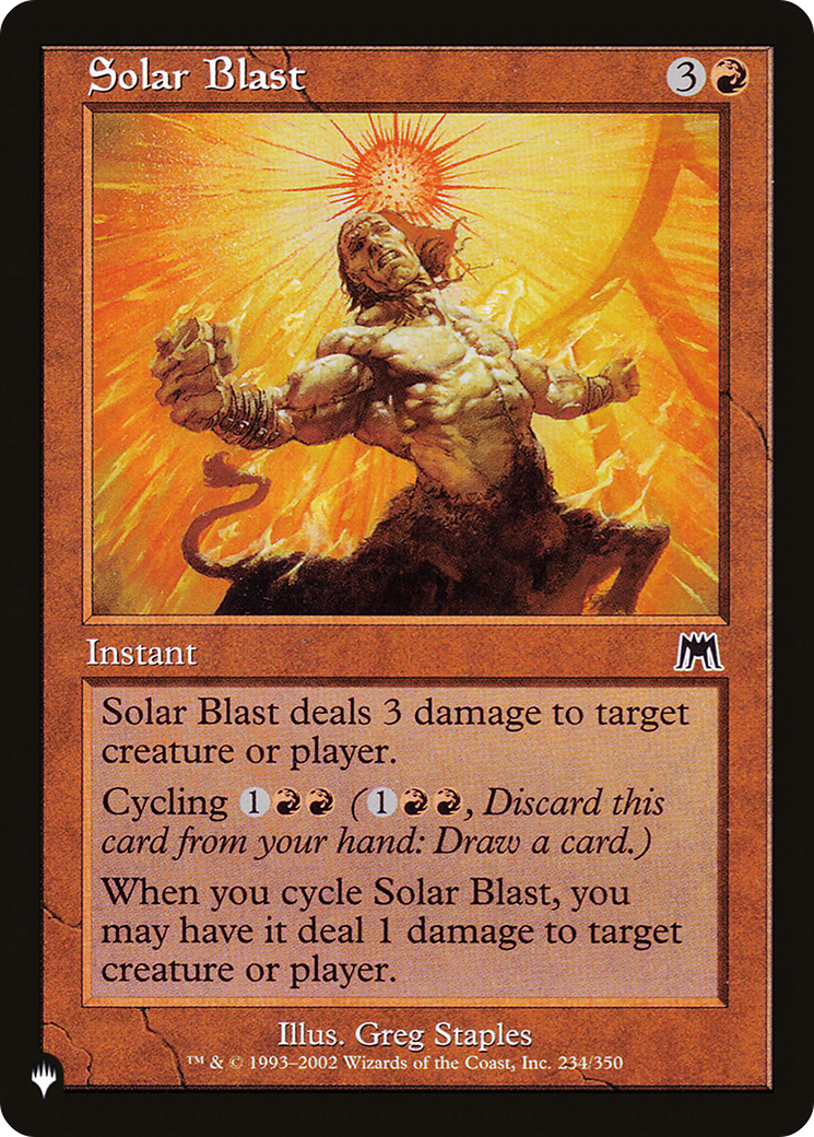 Solar Blast [The List Reprints] | GrognardGamesBatavia