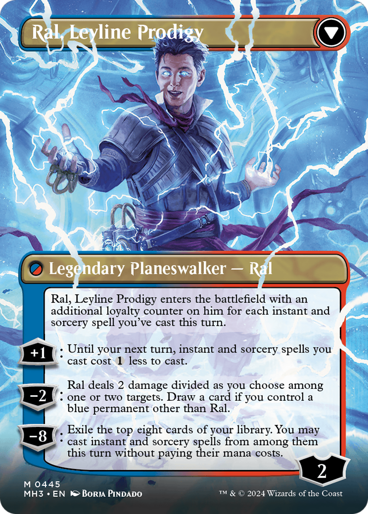 Ral, Monsoon Mage // Ral, Leyline Prodigy (Borderless) [Modern Horizons 3] | GrognardGamesBatavia