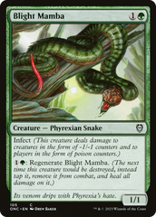 Blight Mamba [Phyrexia: All Will Be One Commander] | GrognardGamesBatavia