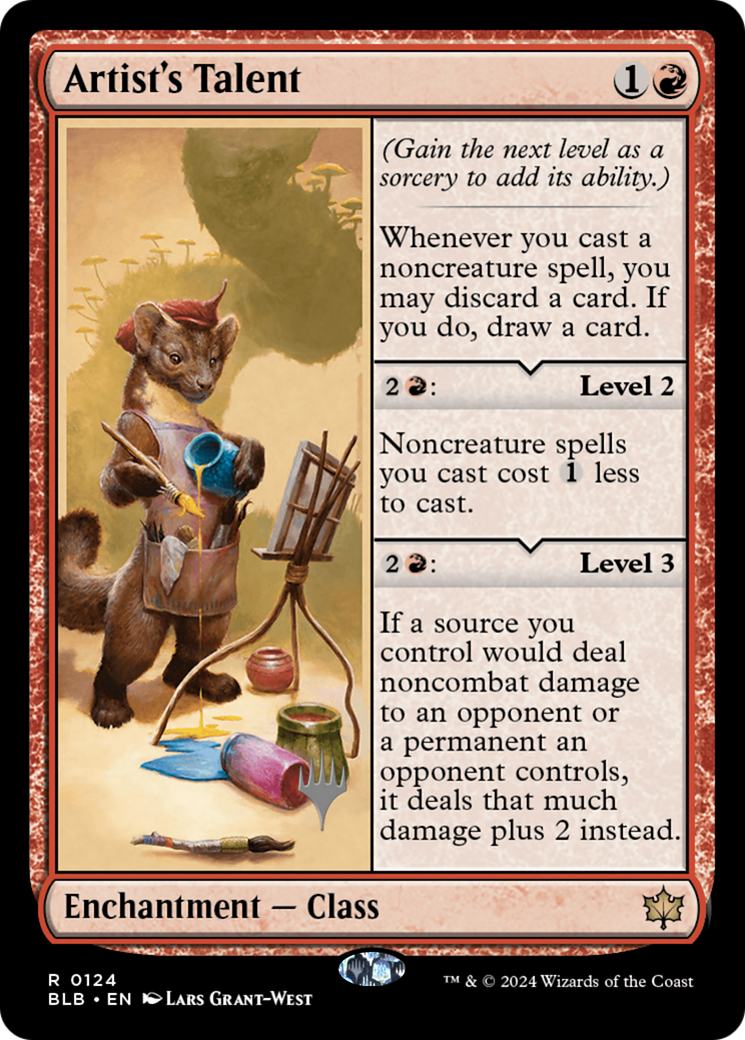Artist's Talent (Promo Pack) [Bloomburrow Promos] | GrognardGamesBatavia