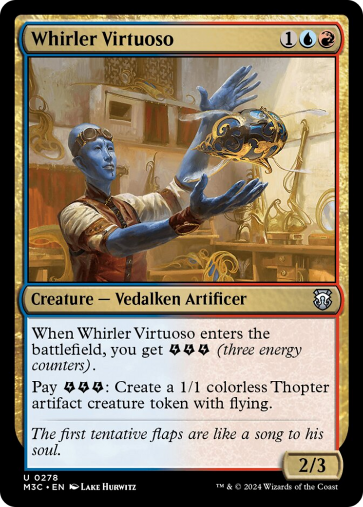 Whirler Virtuoso (Ripple Foil) [Modern Horizons 3 Commander] | GrognardGamesBatavia