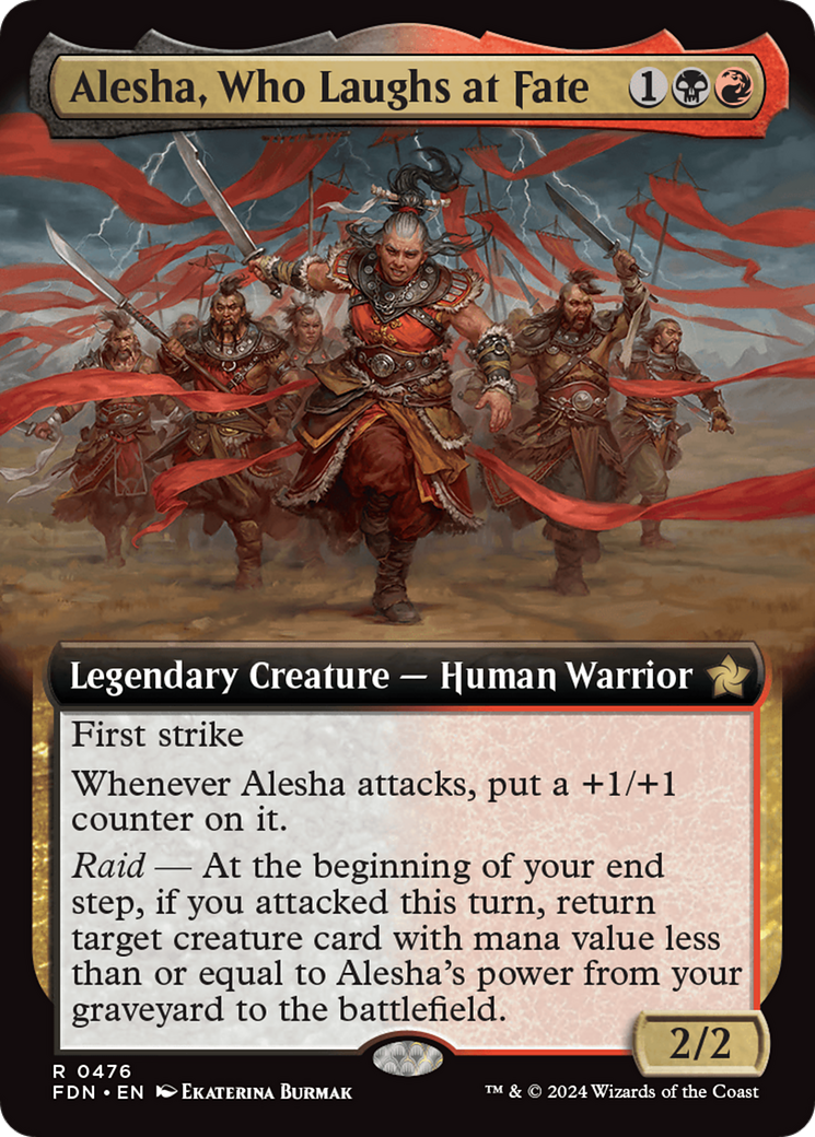 Alesha, Who Laughs at Fate (Extended Art) [Foundations] | GrognardGamesBatavia