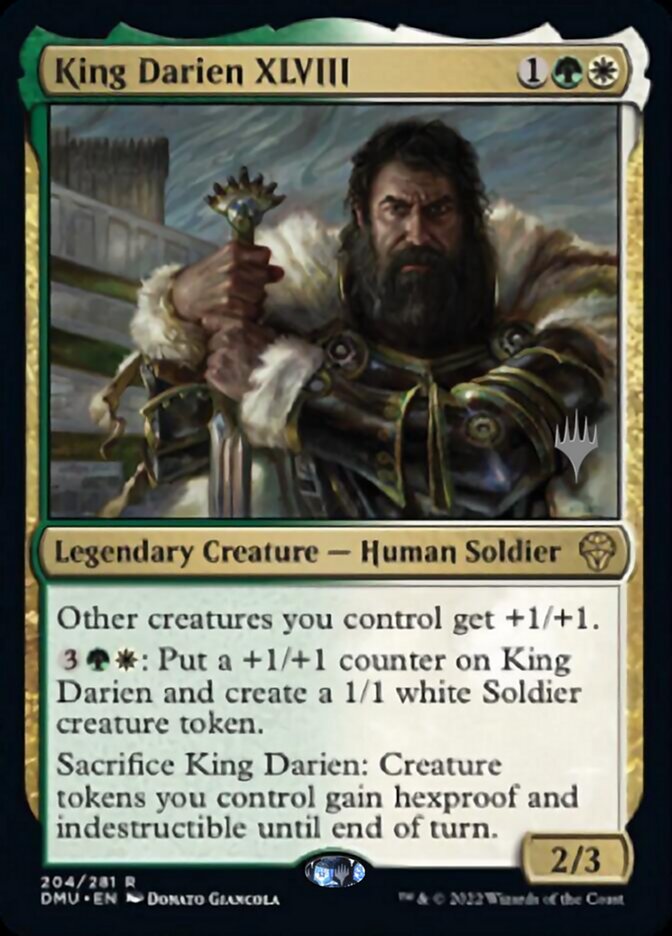 King Darien XLVIII (Promo Pack) [Dominaria United Promos] | GrognardGamesBatavia