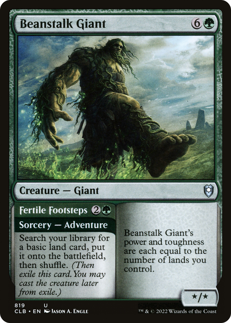 Beanstalk Giant // Fertile Footsteps [Commander Legends: Battle for Baldur's Gate] | GrognardGamesBatavia