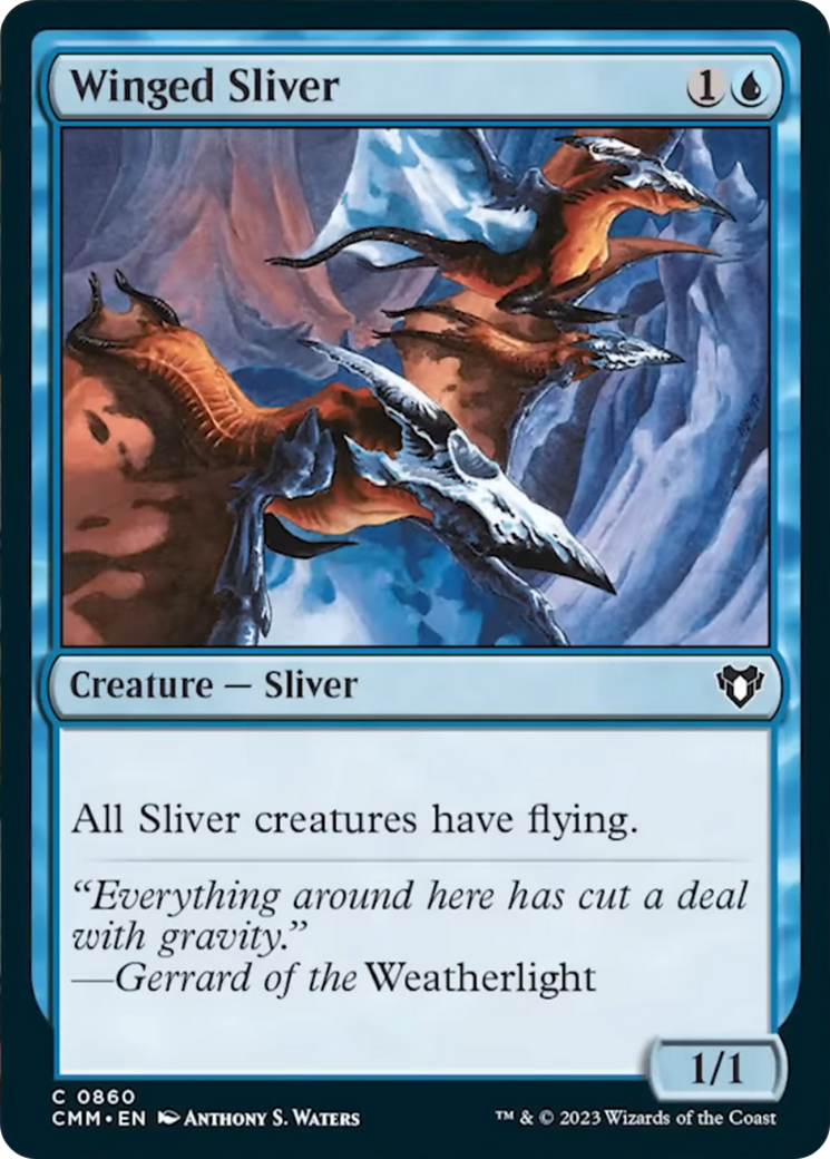 Winged Sliver [Commander Masters] | GrognardGamesBatavia