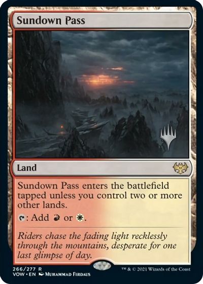 Sundown Pass (Promo Pack) [Innistrad: Crimson Vow Promos] | GrognardGamesBatavia