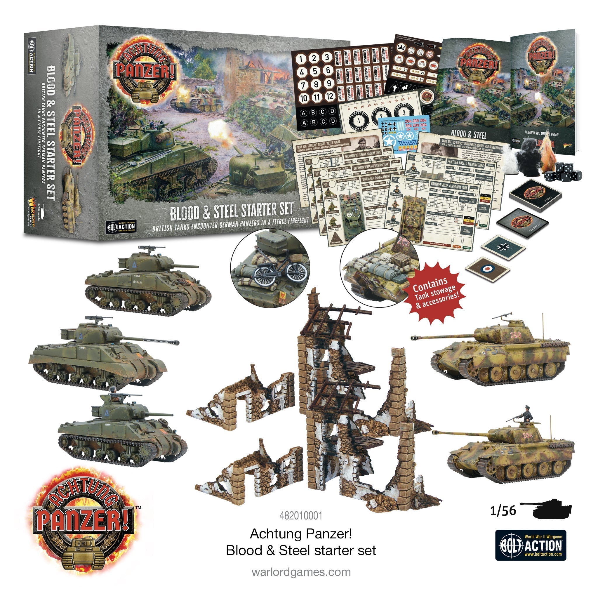Achtung Panzer! Blood & Steel Starter Set | GrognardGamesBatavia