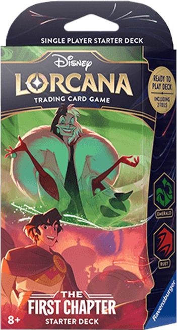 Disney Lorcana: The First Chapter Starter Deck (Emerald & Ruby) - The First Chapter (1) | GrognardGamesBatavia