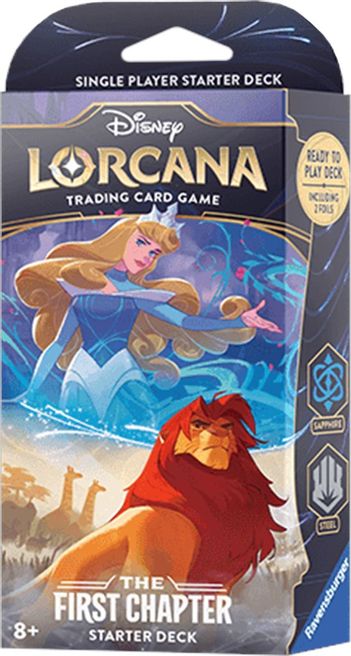 Disney Lorcana: The First Chapter Starter Deck (Sapphire & Steel) - The First Chapter (1) | GrognardGamesBatavia