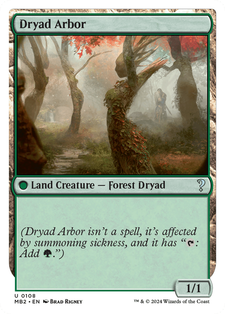 Dryad Arbor (White Border) [Mystery Booster 2] | GrognardGamesBatavia