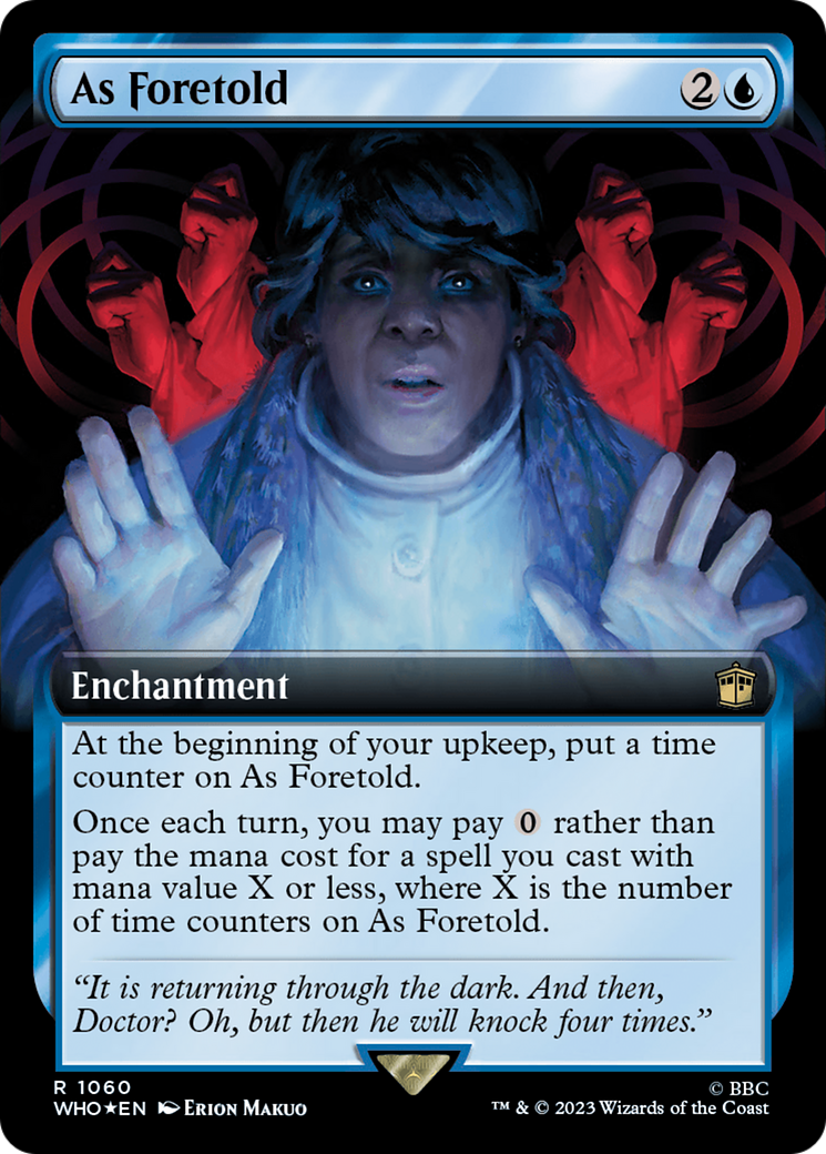 As Foretold (Extended Art) (Surge Foil) [Doctor Who] | GrognardGamesBatavia