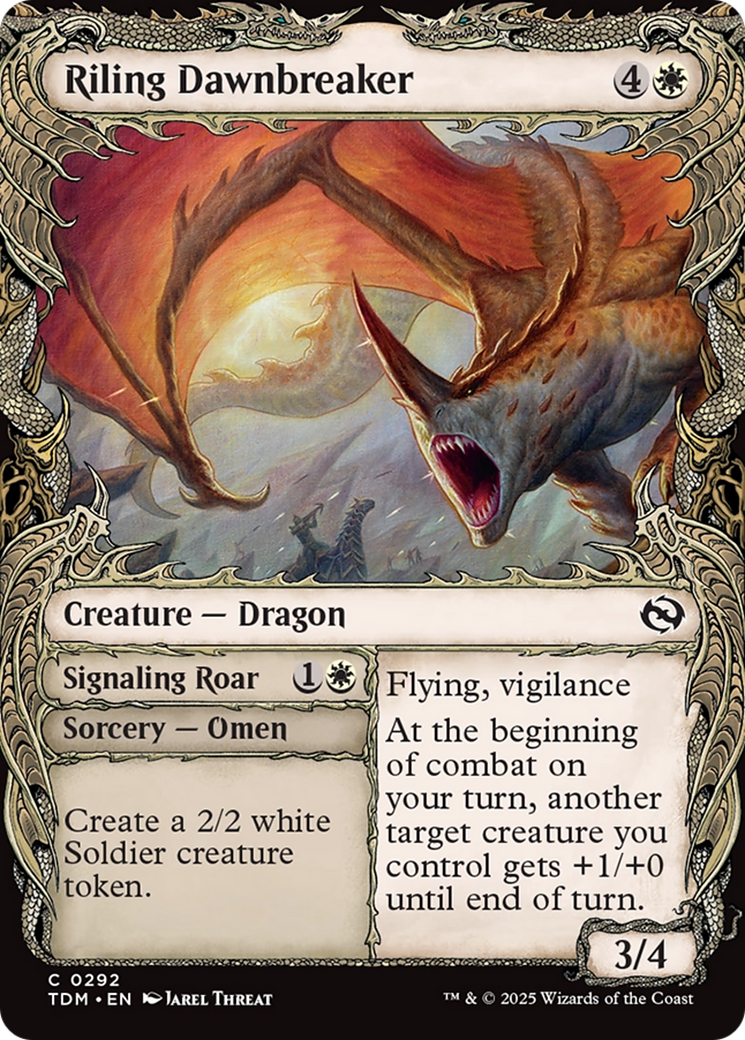 Riling Dawnbreaker (Showcase) [Tarkir: Dragonstorm] | GrognardGamesBatavia