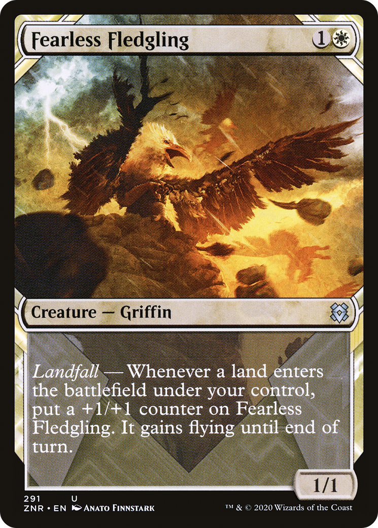 Fearless Fledgling (Showcase) [Zendikar Rising] | GrognardGamesBatavia