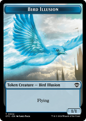 Dragon Elemental // Bird Illusion Double-Sided Token [Outlaws of Thunder Junction Commander Tokens] | GrognardGamesBatavia