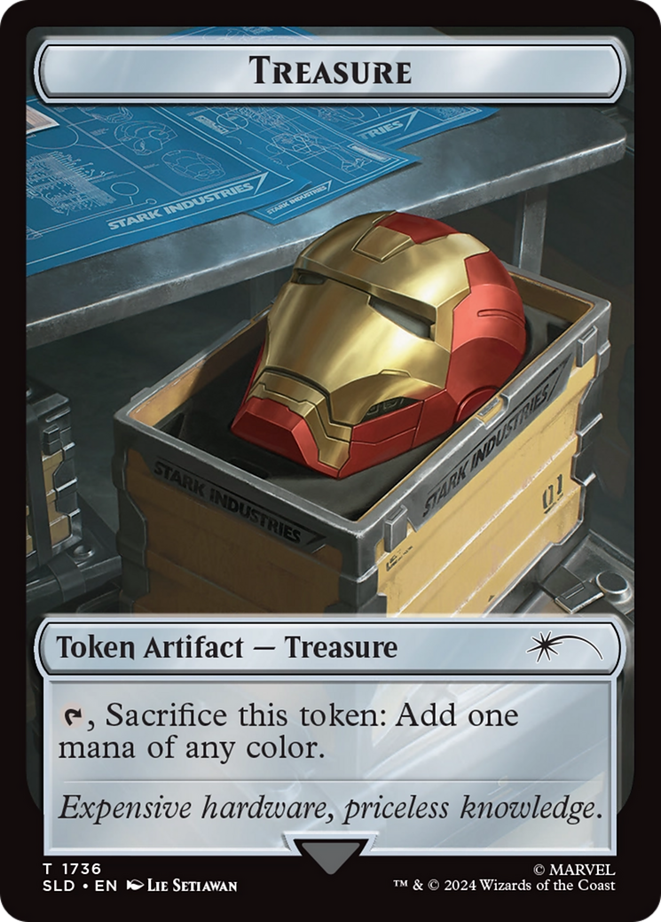 Treasure Token (1736) (Rainbow Foil) [Secret Lair Drop Series] | GrognardGamesBatavia