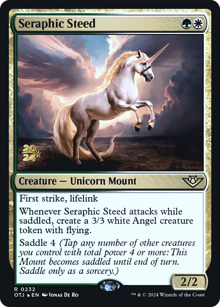 Seraphic Steed [Outlaws of Thunder Junction Prerelease Promos] | GrognardGamesBatavia