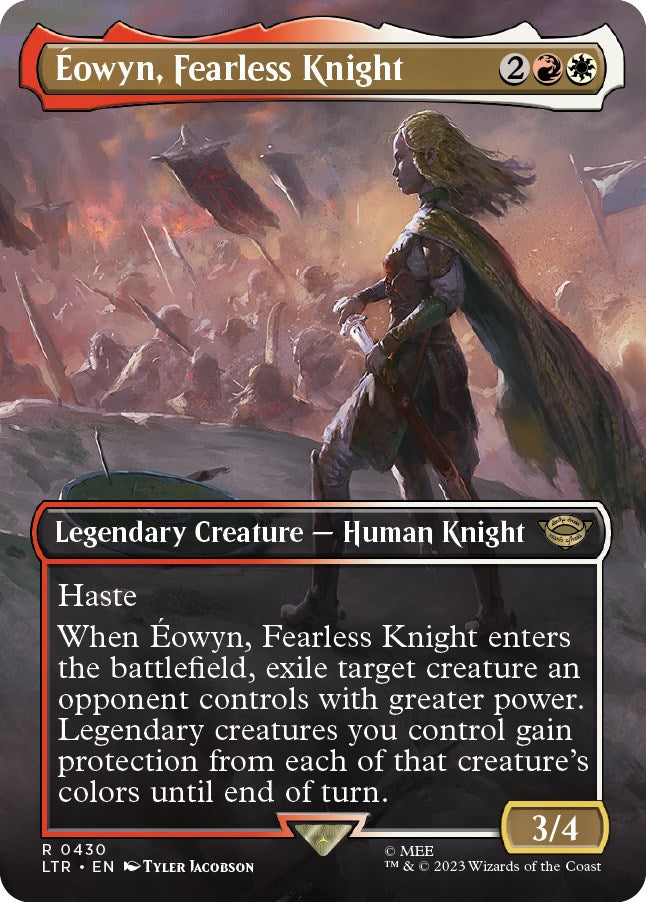 Eowyn, Fearless Knight (Borderless Alternate Art) [The Lord of the Rings: Tales of Middle-Earth] | GrognardGamesBatavia