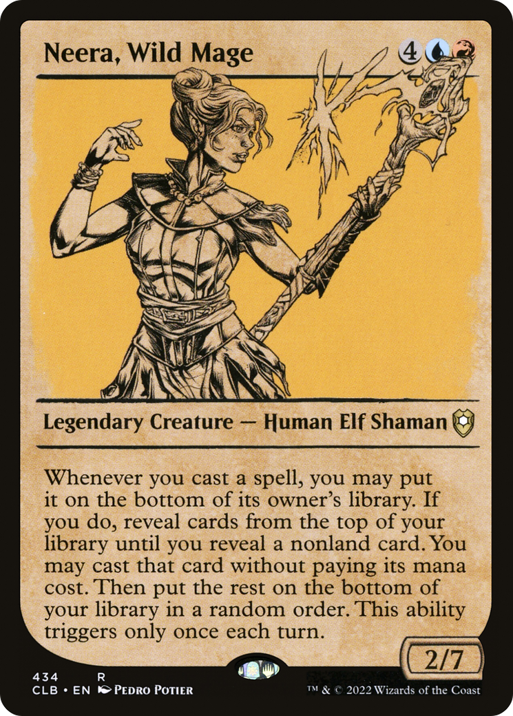 Neera, Wild Mage (Showcase) [Commander Legends: Battle for Baldur's Gate] | GrognardGamesBatavia