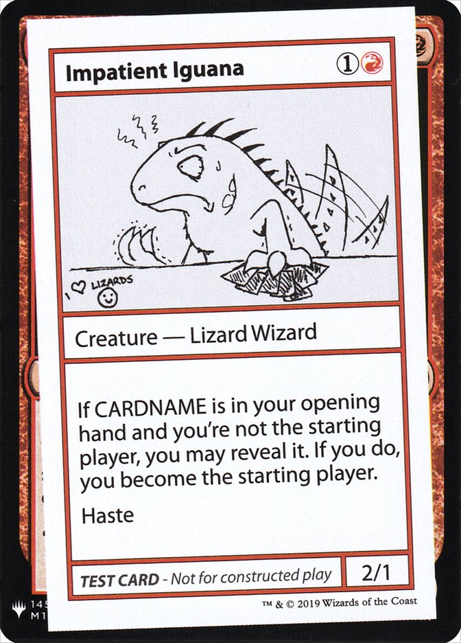 Impatient Iguana [Mystery Booster Playtest Cards] | GrognardGamesBatavia