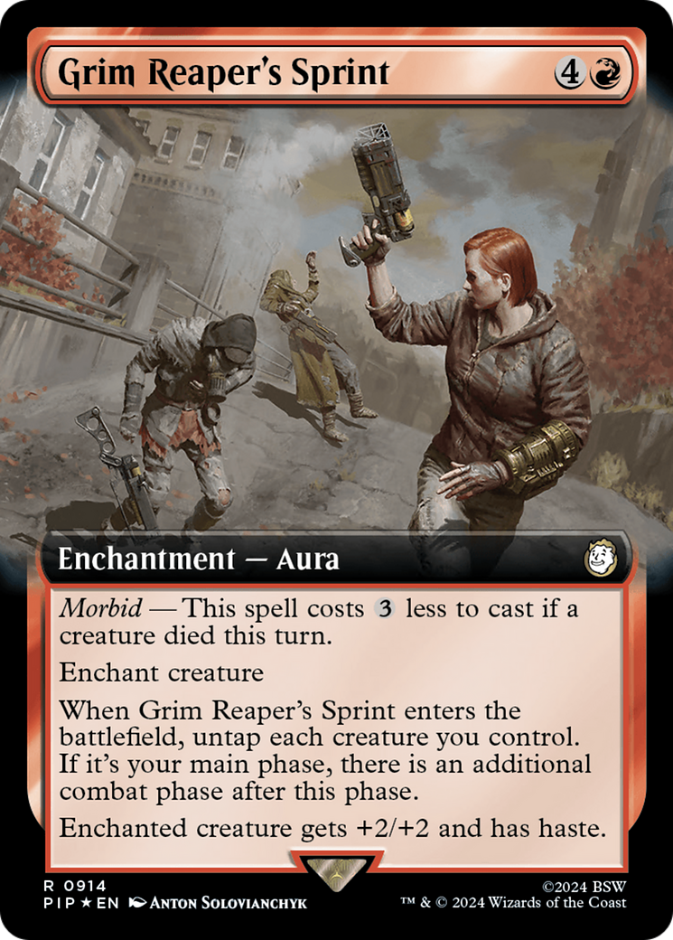 Grim Reaper's Sprint (Extended Art) (Surge Foil) [Fallout] | GrognardGamesBatavia